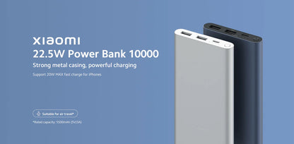 Xiaomi Power Bank 3 10000mAh 22.5W PB100DZM Type C QC3.0 PD Two way Fast Charging Mi Powerbank