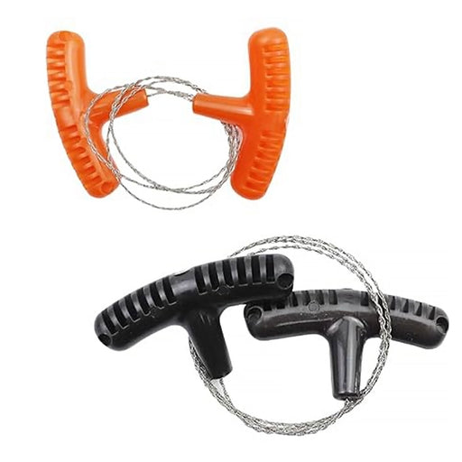 Cable Saw Stainless Steel Wire Saw 24-Inch Pocket Hand Saw for PVC, PE, ABS Pipes Cutting, Camping