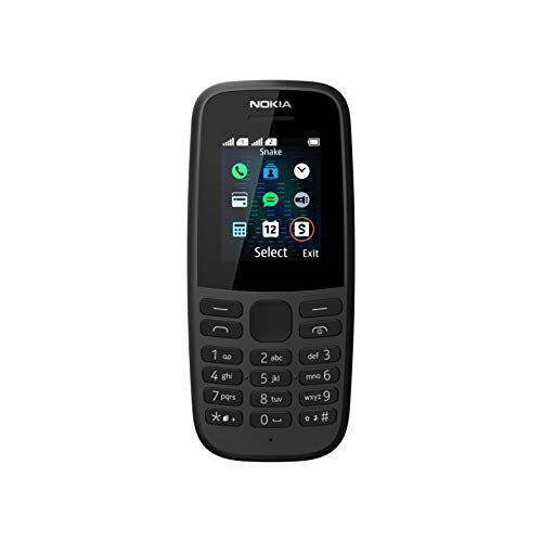Nokia 105 4G Dual SIM (4Th Gen) - Long Battery Button Phone with Radio & Flashlight