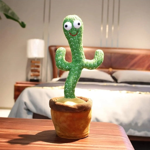 Dancing Cactus Plush Toy with Music, Lights, Singing & Bluetooth Educational Toy SMT