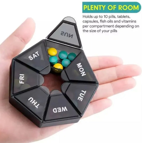 7 Days Pill Organizer Box