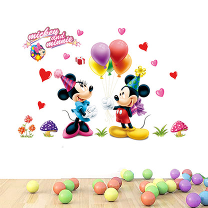 Mickey Mouse Home Decoration animals tree bridge baby children cartoon bedroom room decor wall stickers removable kids nursery decal sticker Wall Decoration Stickers wall deco Mickey Balloon