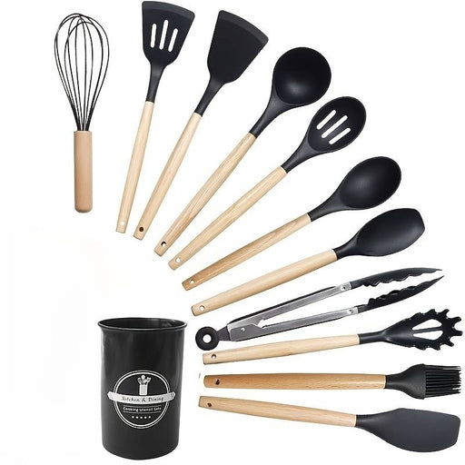 Silicone Kitchenware Spoon Set Non-Stick Cookware Utensils Set Spatula Shovel Egg Beaters
