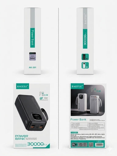 BAGULE 22.5W Super Fast Charging Power Bank - 30000MAh