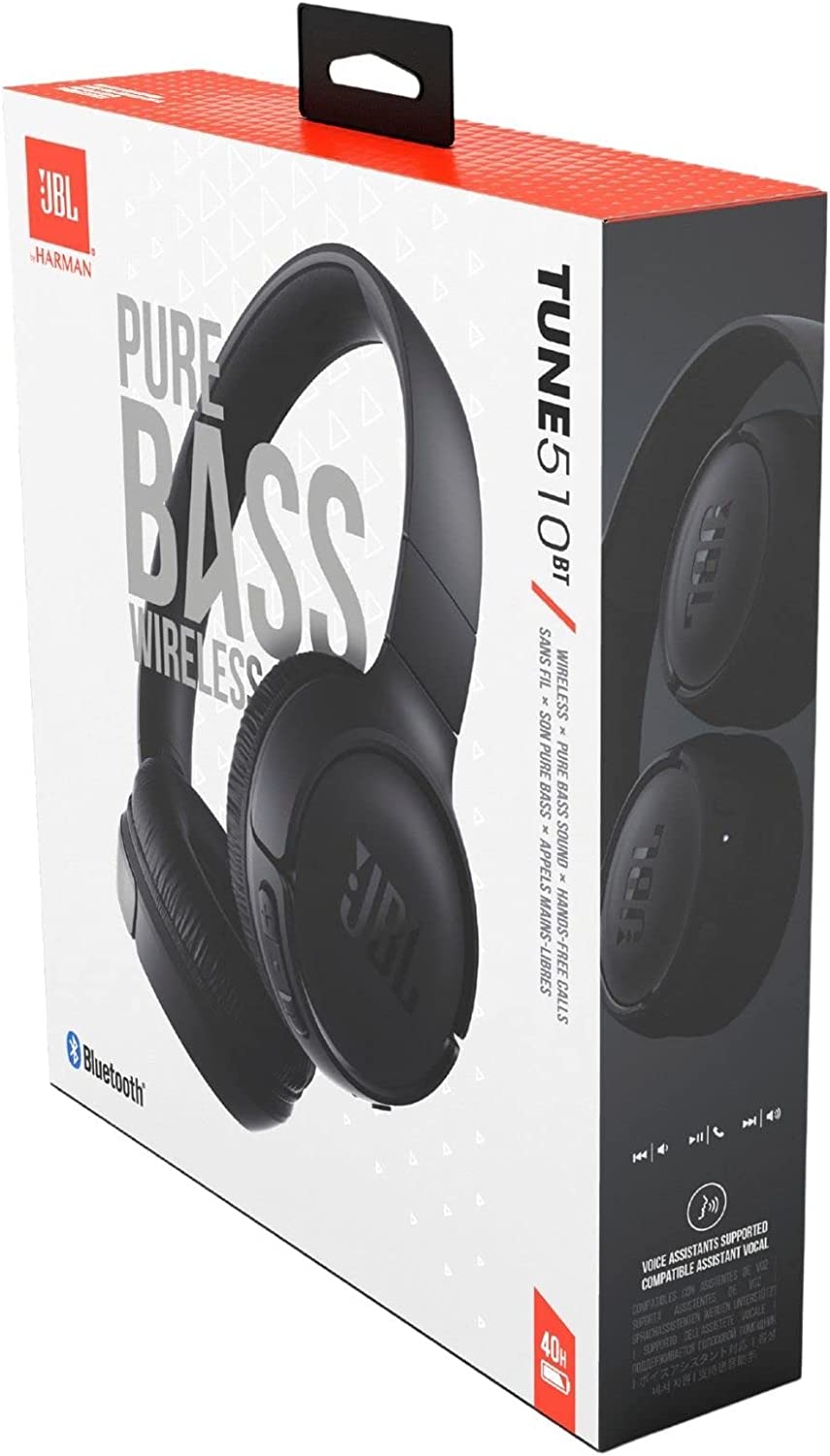 JBL Tune 510BT Bluetooth On-Ear Headphones - 100% Genuine