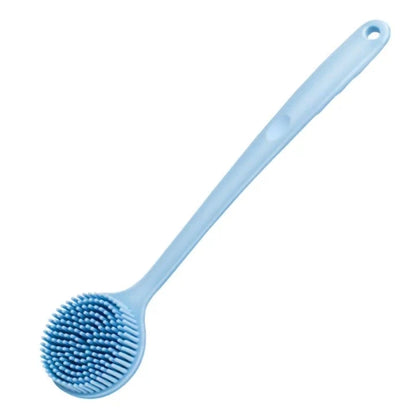 Ultra-Soft Silicone Back Scrubber Shower Bath Body Brush with a Long Handle