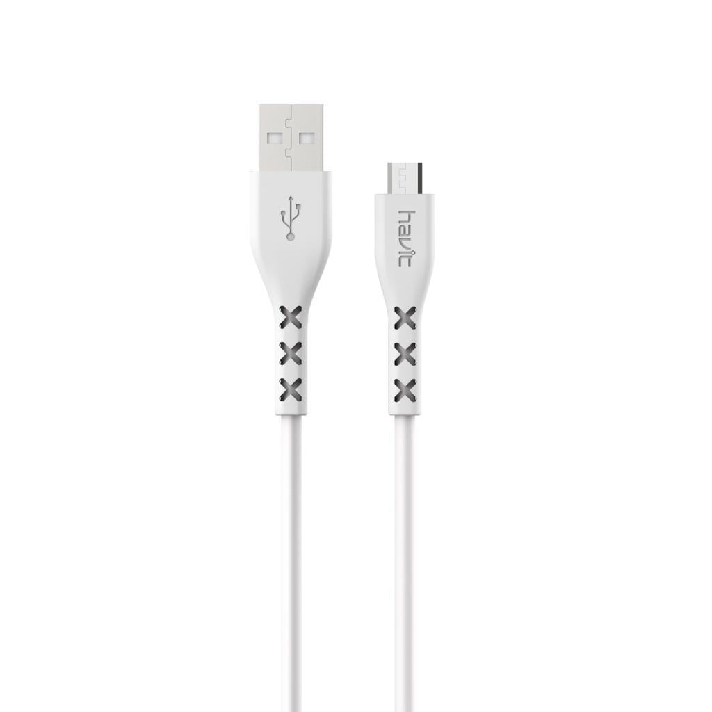 Havit H67 - 0.3M Short Power Bank Cable / Micro USB 2.0A Fast Charging Anti-Broken USB Cable