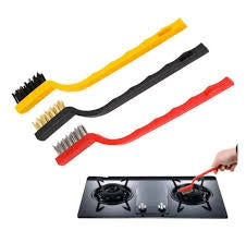Multicolor Sharp Teeth Brush for Cleaning Burners of Gas Stove and Hard Stains