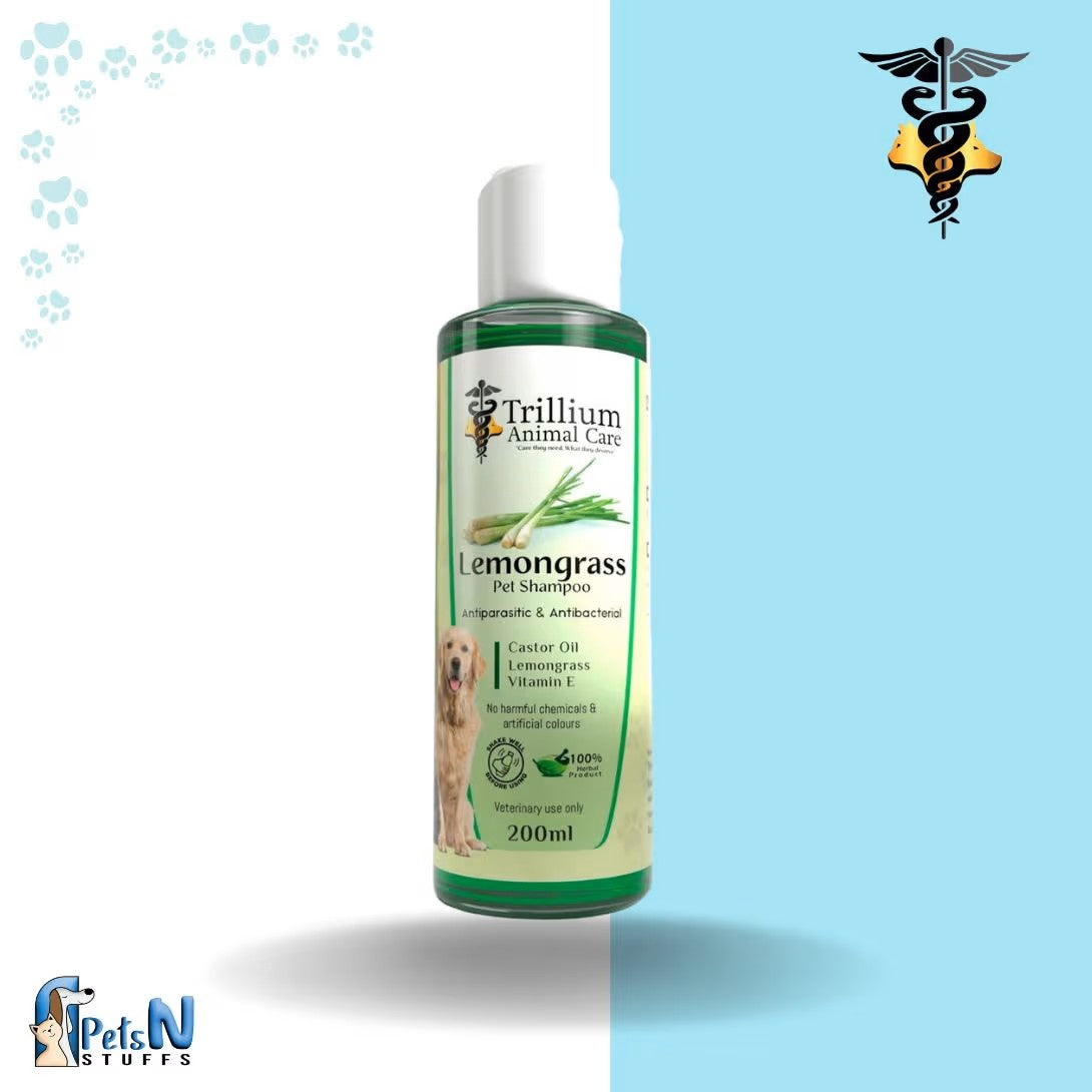 Trillium Animal Care Lemongrass Pet Shampoo 200ML