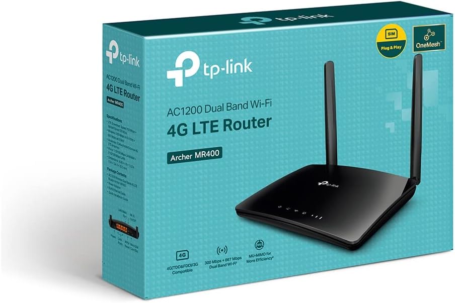 TP-Link Archer MR400 AC1200 WI-FI Dual Band WIFI Router