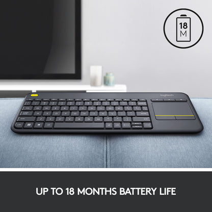 LOGITECH K400 Plus Wireless Keyboard With Touch Pad - 100% Authentic