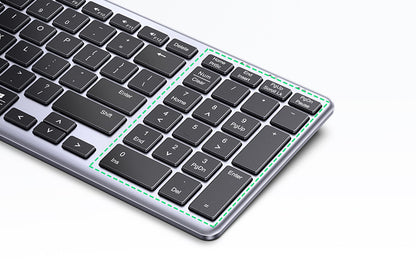 UGREEN 75163 Wireless 2.4G+ Bluetooth Membrane Rechargeable Keyboard