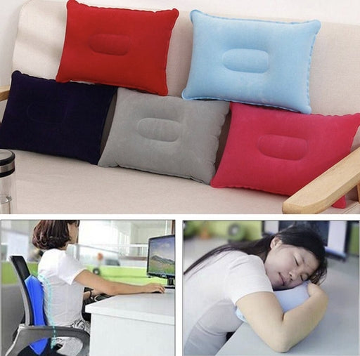 Multi-Color Simple and Comfortable Pillows Camping Portable Inflatable Square Small Pillow