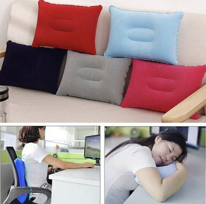 Multi-Color Simple and Comfortable Pillows Camping Portable Inflatable Square Small Pillow