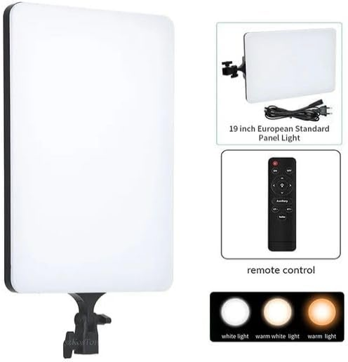 Rtako AR-GTB-P300TS 19" Professional LED Panel Light 9900LM 90W Adjustable Color Temperature: 2700K–7500K 360° Panoramic Light For Camera & Studio Lighting