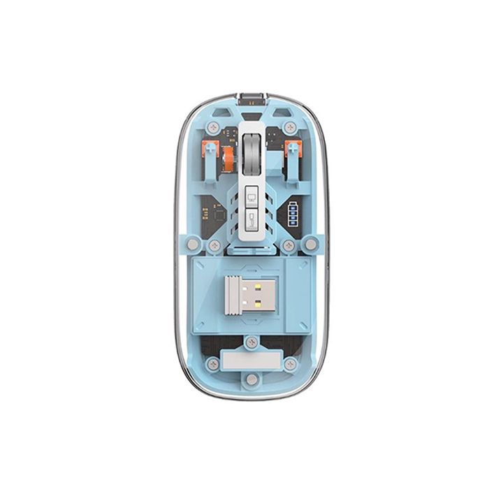 WIWU Crystal Wireless Mouse WM105 Three-mode Rechargeable Mute High Quality Wireless Mouse