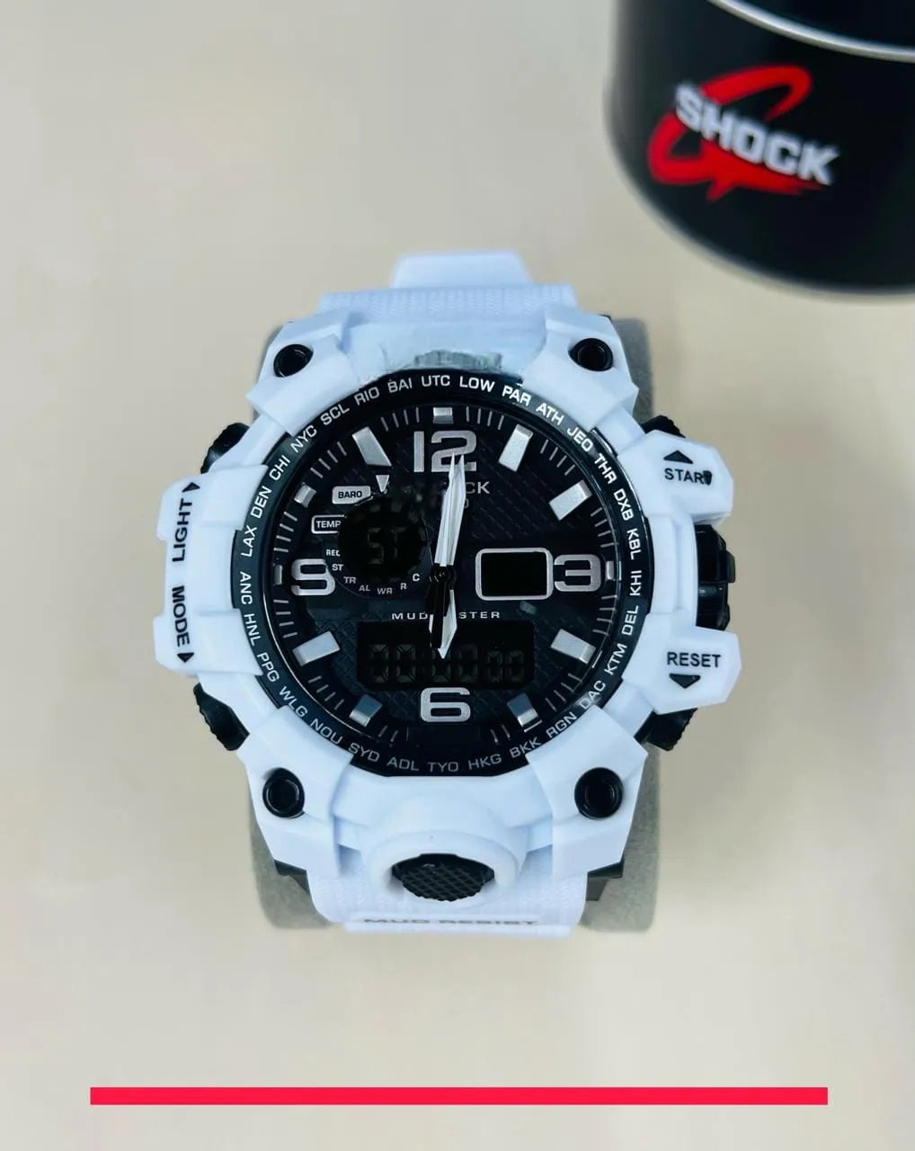 Sport Brand Men Sports Watches Dual Display Analog Digital LED Electronic Quartz Wristwatches