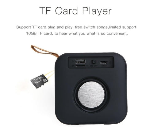 T5 Bluetooth Wireless Mini Portable Speaker with High Quality Sound, TF Card and USB Supported