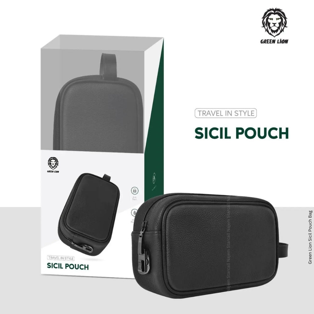 Green Lion Sicil Elegant PU Leather Travel Pouch