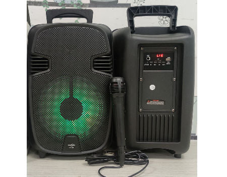 Portable Bass Speaker Bluetooth TF/USB/AUX/led Flashing Lights