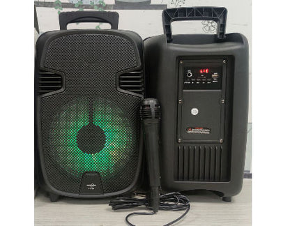 Portable Bass Speaker Bluetooth TF/USB/AUX/led Flashing Lights