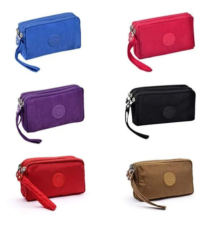 3 Zip New Wallet Men Short Dollar Clip Zipper Simple Soft Leather Lightweight