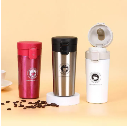 Premium 510Ml Stainless Steel Thermal Coffee Cup, Double-Wall Vacuum Insulated Travel Flask