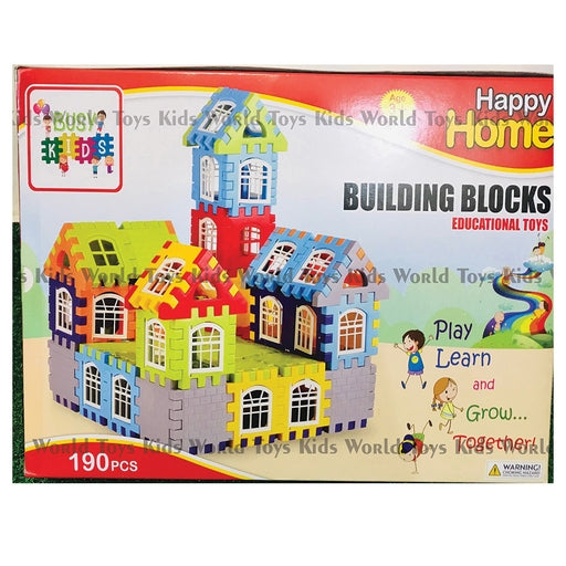 Happy Home Building Blocks Set with Trees (190Pcs) Educational Toys Home Building Set