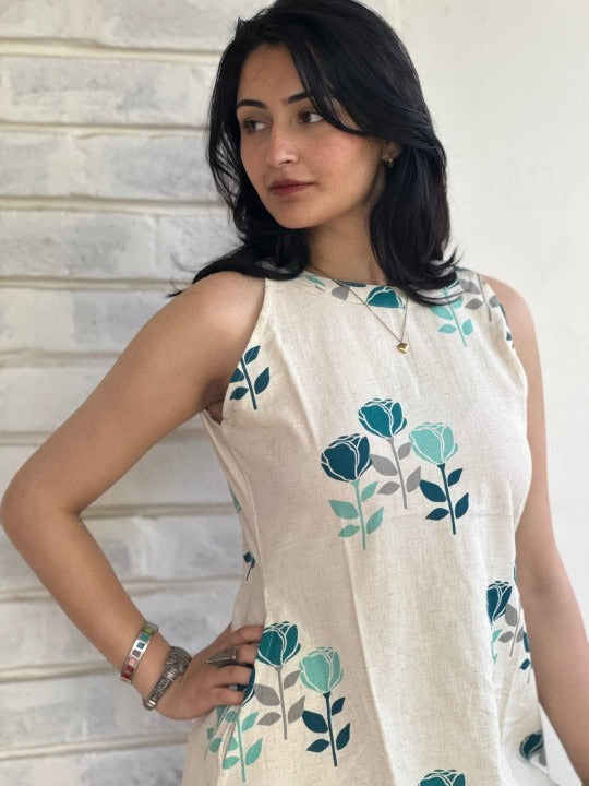 Women Floral Printed Regular Pure Cotton Kurta with Palazzos