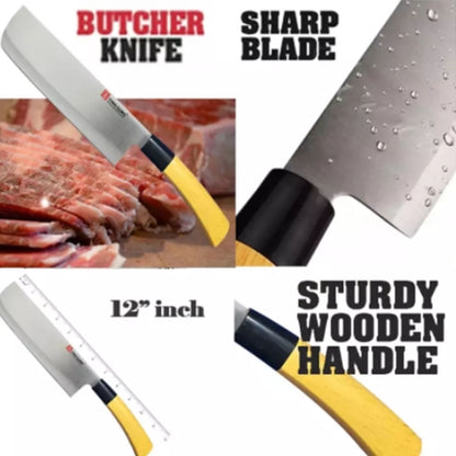 Ying Guns Japanese Knife Butcher Knife Stainless Steel ( Long Knife) Culinary Chef Knife