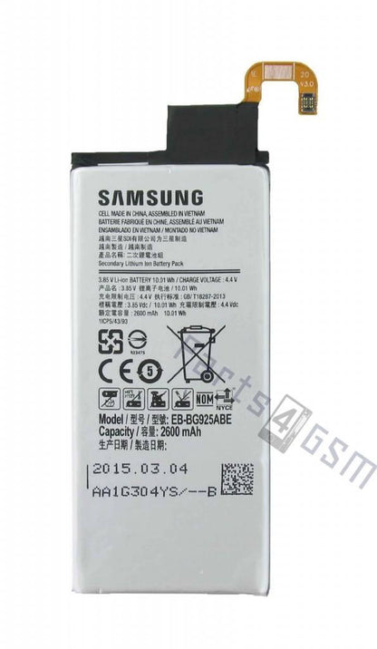 Replacement Battery For Samsung Galaxy S6 Edge  EB-BG925ABE, 2600mAh OEM