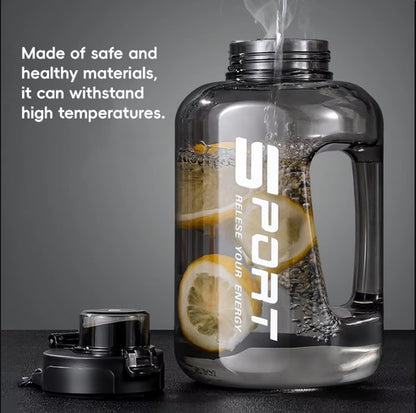 Hiking and Fitness Super Large Capacity Accurate Calibration Water Bottle Food Grade Plastic