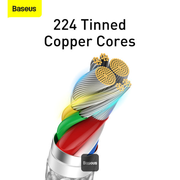 Baseus Dynamic Series Type-C to Type-C Cable - 100W PD Fast Charging & 480Mbps Data Transfer, Nylon Braided 1M