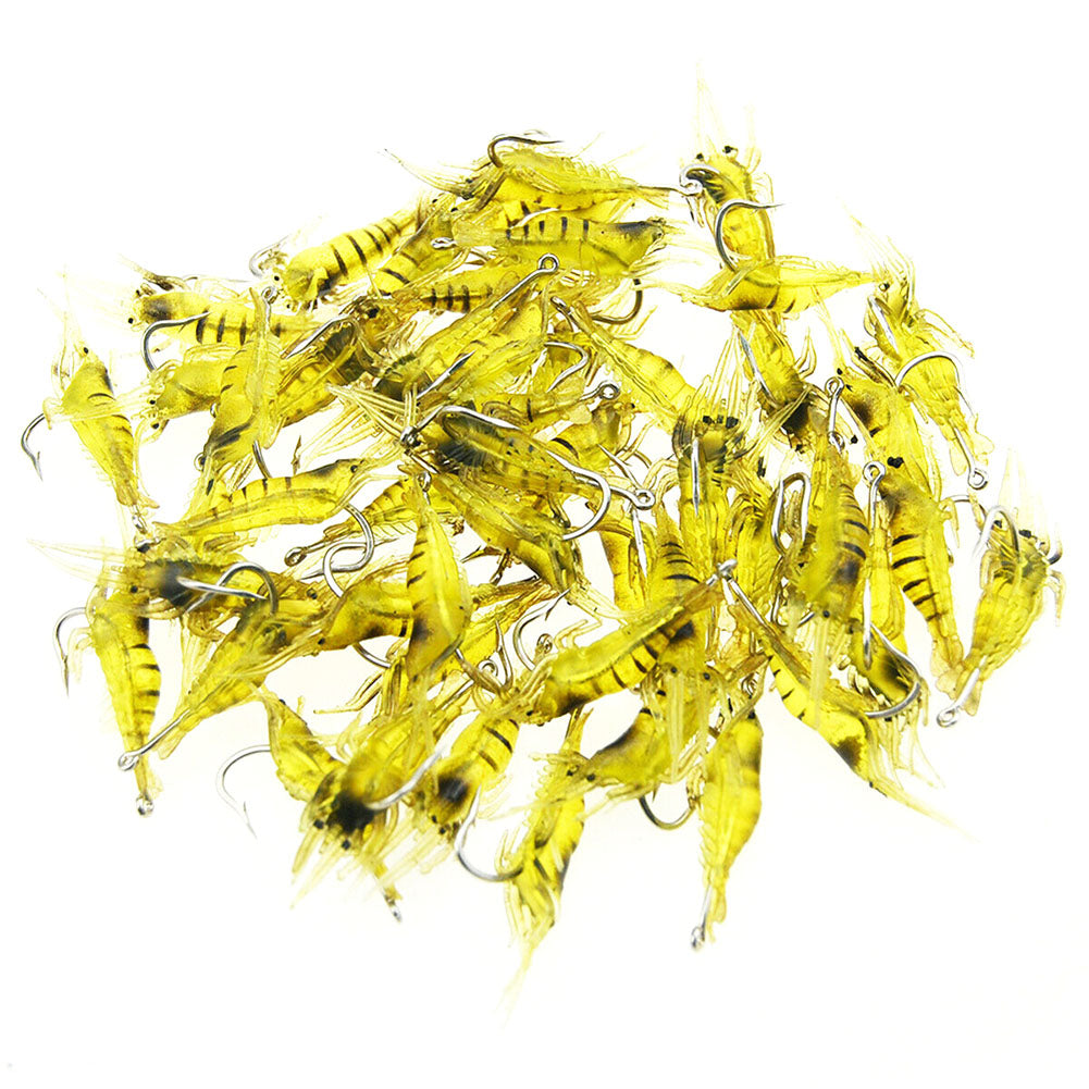 10pcs 4CM Shrimp Fishing Lure Soft lure Shrimps Soft Baits Artificial Shrimp Soft Bait Fake Lures Bionic Shrimp Worm For Fishing Bait Hook Lures Fishing Supplies