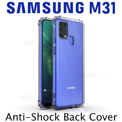 Samsung Galaxy M31 Shockproof Bumper Ultra Clear Slim Anti-Slip Grip Soft Flexible Back Cover