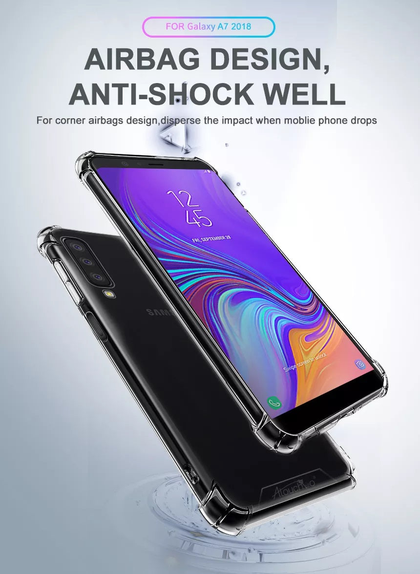 Atouchbo Anti Shock Super Protection Case For Samsung Galaxy A7 - 2018