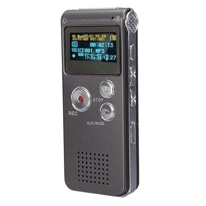 Portable Digital Voice Recorder with Stereo Sound, MP3 Playback, and Telephone Recording Capability