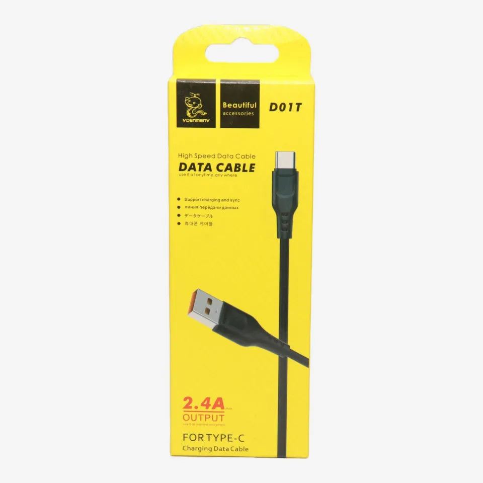 Type C Cable Fast Charging Cable 1 Meter Vdenmenv D01T