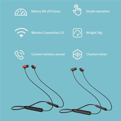 YISON E19 NECK HANGING SPORTS WIRELESS EARPHONES