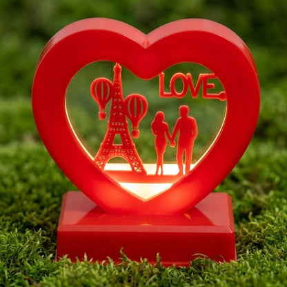 Couple Ornament with Night Light Valentine Gift 7CM - Model 4