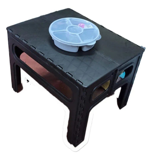 Portable Camping Table Lightweight Outdoor Folding Table Outdoor Sets [66*51*49Cm]