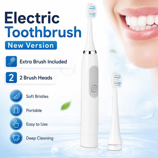 Electric Toothbrush for Adults Ipx7 Waterproof Acoustic Toothbrush 3 Soft Toothbrushes
