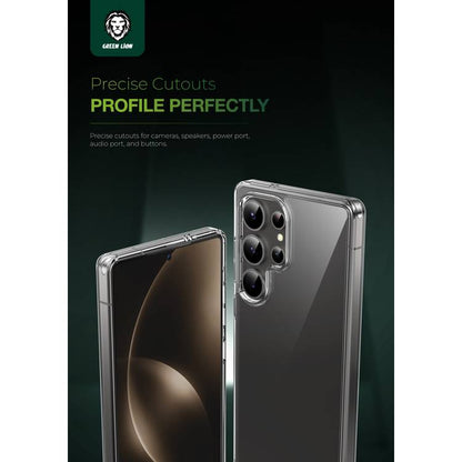 Green Lion Crystal Clear Case for Samsung Galaxy S25 ULTRA , Polycarbonate Case, Anti Fingerprint & Anti Yellowing, Precise Cutouts, HD Clarity, Daily Protection, Eco-Friendly Material - Clear