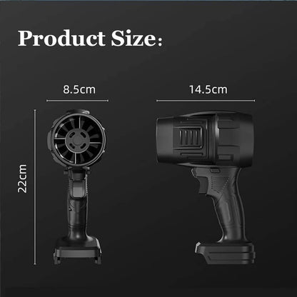 Handheld Electric Turbo Car Dryer Blower: 150,000 RPM Cordless Air Duster for Car Washing & Drying