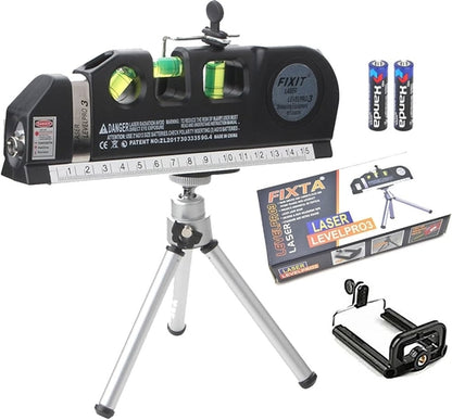 Laser Level Line Tool, Multipurpose Laser Level Kit Standard Cross Line Laser