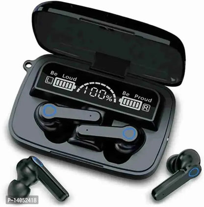 M19 TWS Wireless Earbuds | Bluetooth 5.3 Touch Control Headset with 8H Battery (Black)