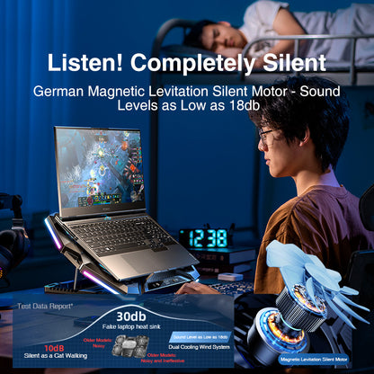Rtako LZ-D12 Semiconductor Laptop Cooler with Hight Adjustable Stand