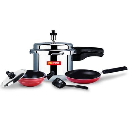 Pioneer 4Pcs Cookware Combo Set, Non-Stick Kitchen Essentials