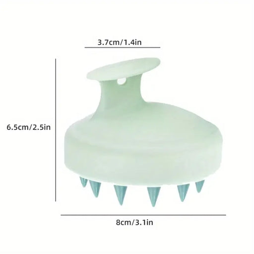 Silicone Scalp Massager & Shampoo Brush – Soft Bristle Scalp Scrubber for Deep Cleaning & Relaxation