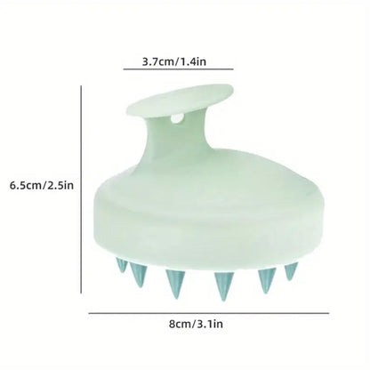 Silicone Scalp Massager & Shampoo Brush – Soft Bristle Scalp Scrubber for Deep Cleaning & Relaxation